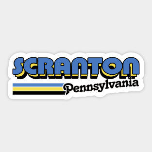 Scranton, PA ///// Retro Logo Design Sticker